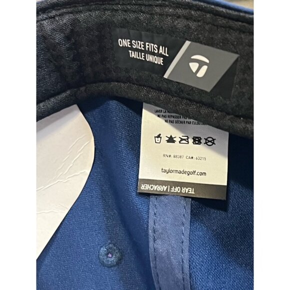 TaylorMade The Kingdom Navy Blue Miami Dad Strapback Cap Hat OSFM New Tags Rare - Picture 4 of 8